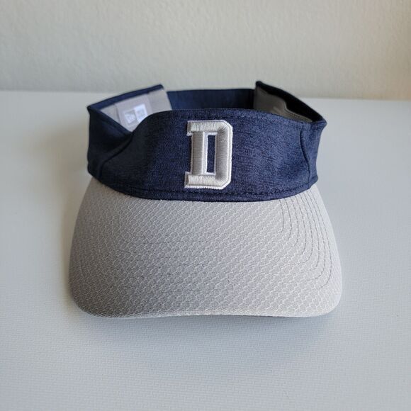 Dallas Cowboys New Era Visor Hat Two-tone Blue Gray NFL Football D Logo NFC East - Picture 1 of 9